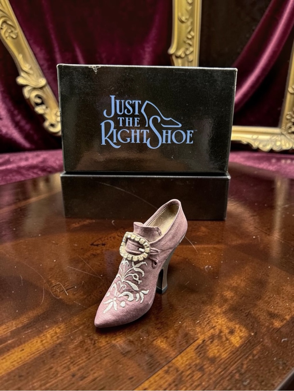 Bordeaux Just The Right Shoe Raine Willitts 25022 1999 Original Box As Is